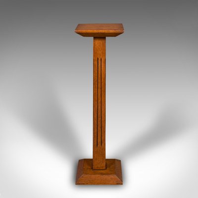 Victorian English Oak Pedestal, 1880s for sale at Pamono