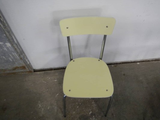 Yellow metal chairs set of 4 deals