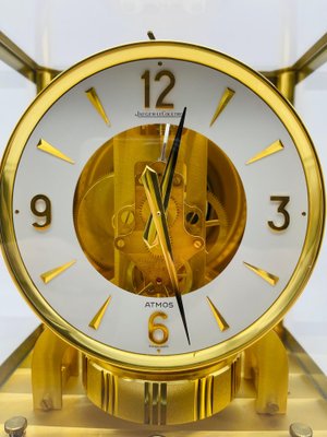 Atmos Jaeger Le Coultre Cal. 528 Fireplace Clock by Aeg for sale