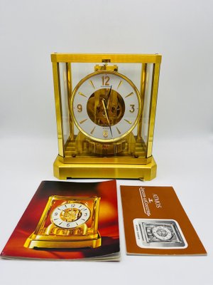 Atmos Jaeger Le Coultre Cal. 528 Fireplace Clock by Aeg for sale