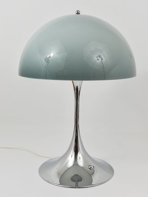 Kurve skadedyr omdømme Panthella Table Lamp with Chrome Base and Grey Shade by Verner Panton for  Louis Poulsen, 1970s for sale at Pamono