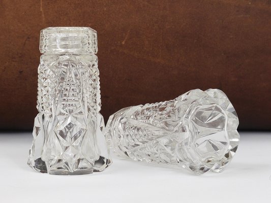 Crystal salt and pepper shakers discount