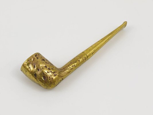 Modernist Brass Pipe Paperweight attributed to Carl Auböck, Austria, 1950s  for sale at Pamono