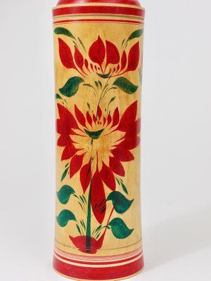 Grande Kokeshi, poupée japonaise traditionnelle signée, Naruko