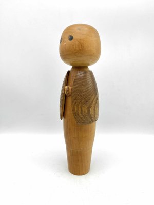 Vintage Japanese Sosaku Kokeshi Doll by Watanabe Masao, 1950s