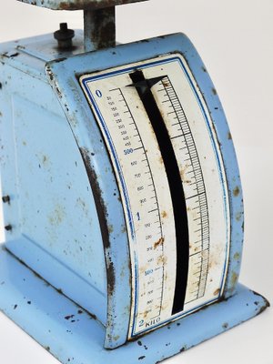 アンティークレタースケール バウハウス Marianne Brandt Bauhaus Decorative Blue Avantgarde Letter Scale attributed