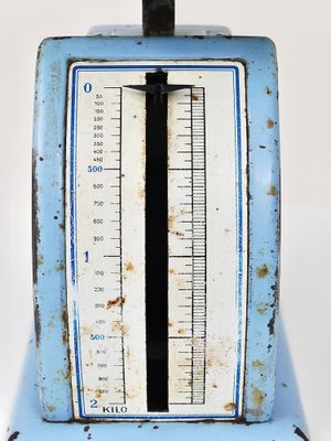 アンティークレタースケール バウハウス Marianne Brandt Bauhaus Decorative Blue Avantgarde Letter Scale attributed