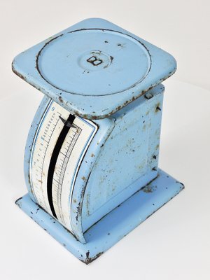 アンティークレタースケール バウハウス Marianne Brandt Bauhaus Decorative Blue Avantgarde Letter Scale attributed