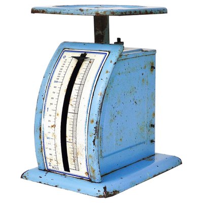 アンティークレタースケール バウハウス Marianne Brandt Bauhaus Decorative Blue Avantgarde Letter Scale attributed to