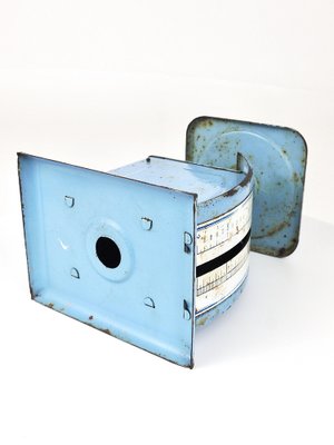 Bauhaus Decorative Blue Avantgarde Letter Scale attributed