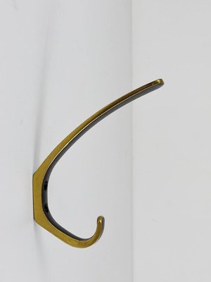 Mid Century Brass Wall Coat Hook attributed to Hertha Baller Austria 1950s for sale at Pamono