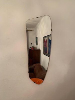 Specchio Rockabilly asimmetrico, anni '60 in vendita su Pamono