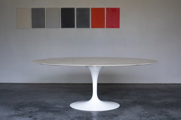 bladzijde Vlek tussen Tulip Table by Eero Saarinen for sale at Pamono