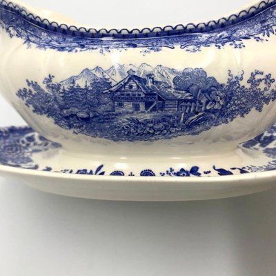 Vintage Blue Burgenland Gravy Bowl from Villeroy & Boch for