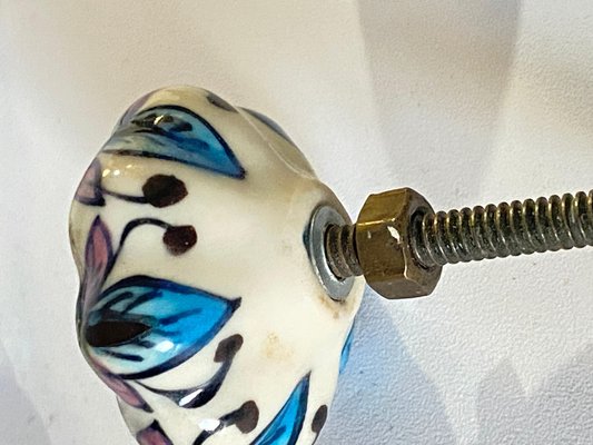 Porzellan Schrankgriffe, 19. Jh., 4 . Set bei Pamono kaufen