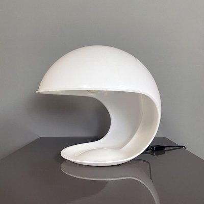 Italian Modern Foglia Shell Lamp in White Plastic by Elio