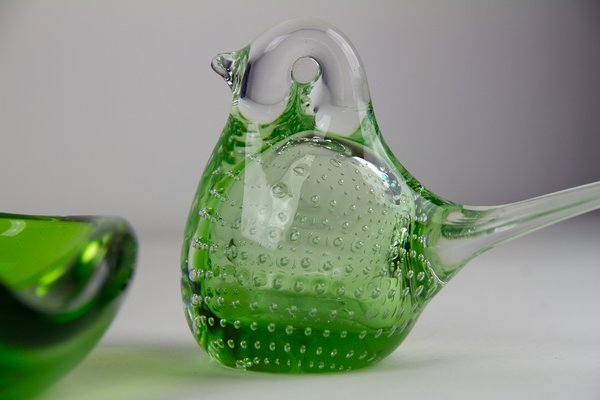Vintage Scandinavian Glass Vases, 1960s, Set of 8 for sale