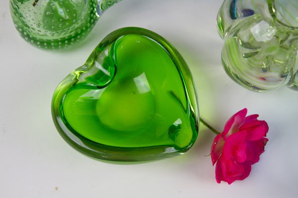 Vintage Scandinavian Glass Vases, 1960s, Set of 8 for sale