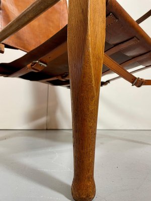 Safari Chair in Leather by Kaare Klint for sale at Pamono
