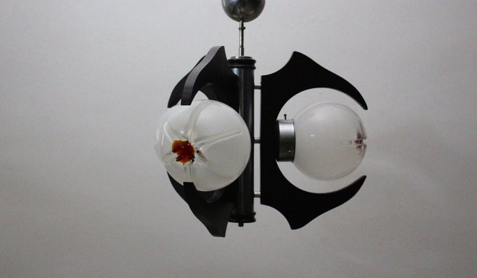 Italian Three Lamp Ceiling Light 1960s For Sale At Pamono