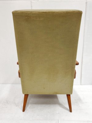 Mid century green velvet chair deals