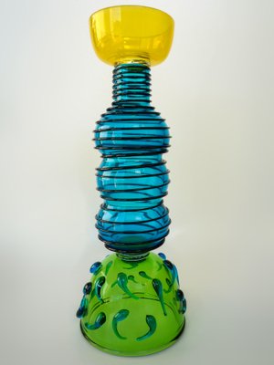 Alioth Designer Vase by Ettore Sottsass for Memphis Milan for sale