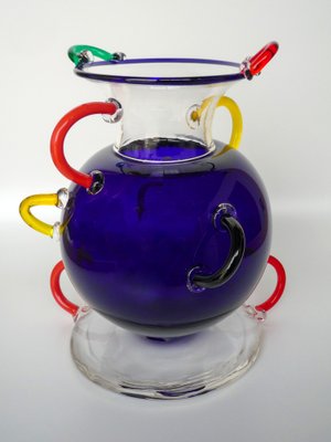 Mizar Designer Vase by Ettore Sottsass for Memphis Milan for sale
