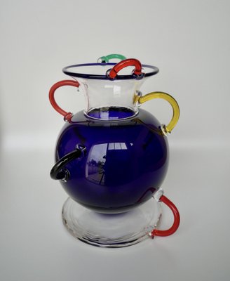 Mizar Designer Vase by Ettore Sottsass for Memphis Milan for sale