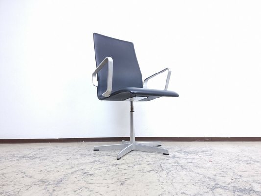 Leather Oxford Desk Chairs by Arne Jacobsen for Fritz Hansen