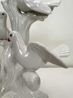Antique porcelain bird lamp deals