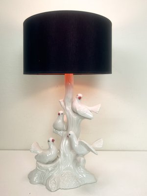 Teken geweer plaag Vintage Italian Ceramic Bird Table Lamp with Doves, 1960s for sale at Pamono