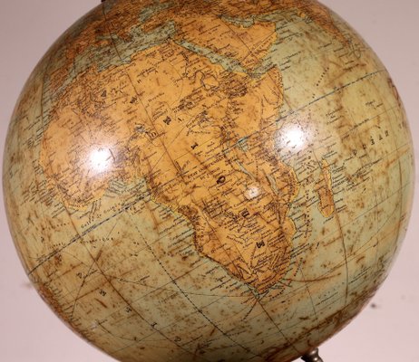 Globe terrestre vintage, globe terrestre géographique grec, globe mondial  vintage, lampe globe mondial, -  France