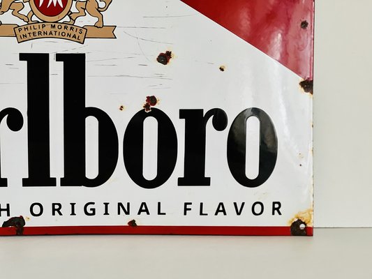 Vintage Marlboro Metal Sign, 1950s for sale at Pamono