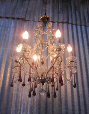 Beaded online glass chandelier