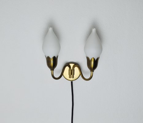 Brass tulip lamp discount