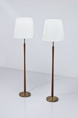 donker Nadeel Absorberend Swedish Modern Floor Lamps in Teak & Brass from Asea, 1950s, Set of 2 for  sale at Pamono