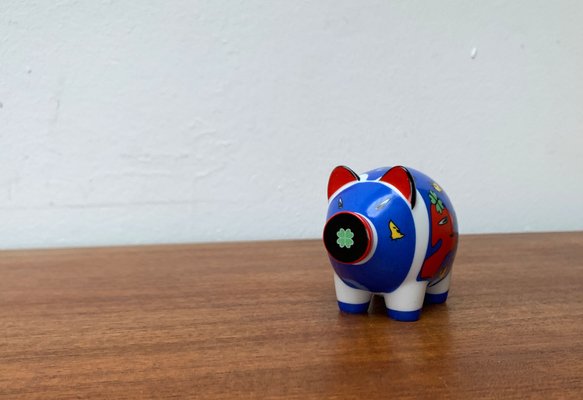 Kleines postmodernes Sparschwein von Ambrogio Pozzi & Sieger Design für Ritzenhoff bei Pamono kaufen