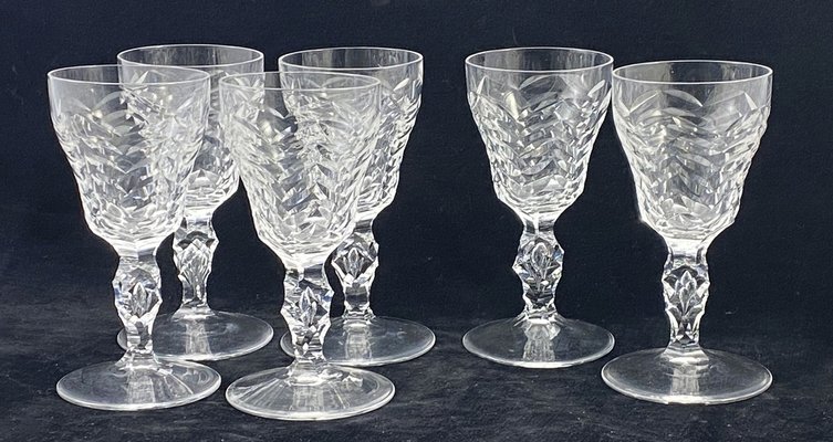 Copas de vino de de plomo con estampado Odo WJ Rozendaal. Juego de 6 en venta en