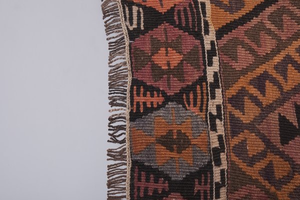 Vintage Turkish Pastel Kars Kilim Rug