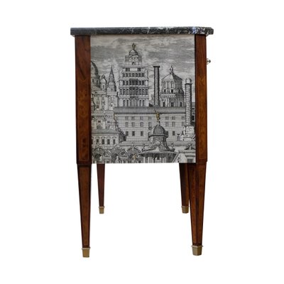 Gustavian Commode with Marble Top for sale at Pamono