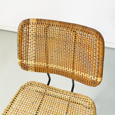 wicker and steel chairs