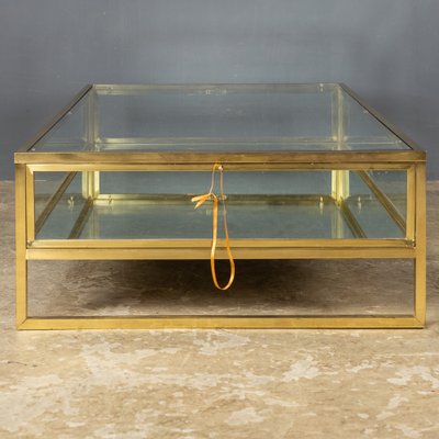 20th Century & Mirrored Vitrine Coffee Table from Maison Janson, for sale at Pamono