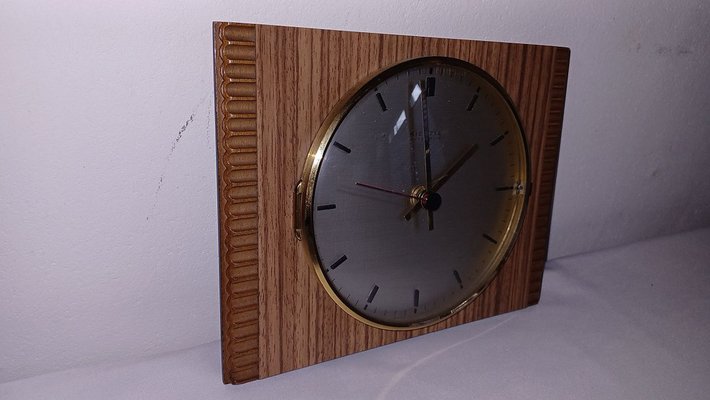Orologio da parete vintage in legno e vetro – Quartz – The House