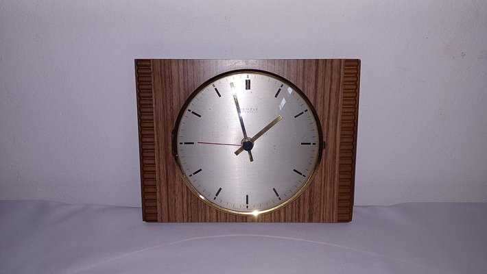 Orologio da parete vintage in legno e vetro – Quartz – The House