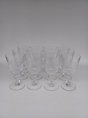 Early 20th Century Crystal Wine Glasses, Set of 12 for sale at Pamono