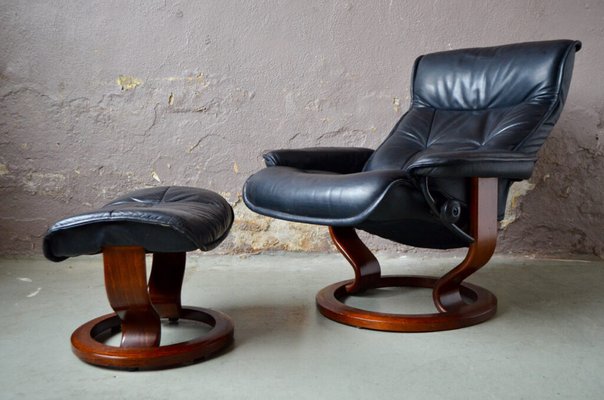 Vintage chair and ottoman store