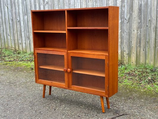 Mid century teak bookcase online
