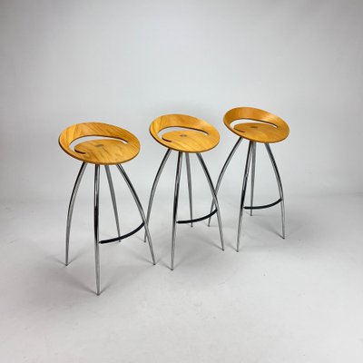 Lyra Stools from Magis, Italy, 1990s, Set of 3