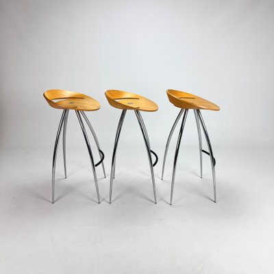 Lyra Stools from Magis, Italy, 1990s, Set of 3 for sale at Pamono