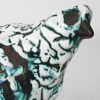Mid-Century Modern Ceramic Birds with Glaze, Set of 2 for sale at